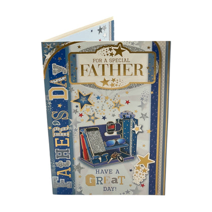 For A Special Father Men's Accessories Design Foil Finished Father's Day Card