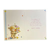 For A Special Daughter Cute Teddy Holding Tulip Flowers Design Easter Card