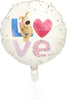 Boofle Love Foil Inflated Balloon For All Occasions Thank you, Birthday, Congratulations