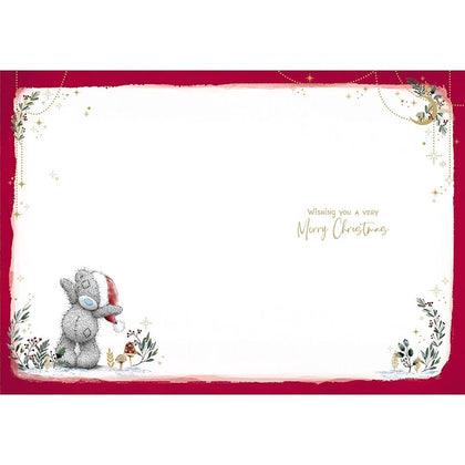 Bear And Hearts Of Stars Across the Miles Christmas Card