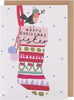 Kindred Stockings Design Sister Blank Christmas Card