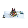Wings of Wonder Colorful Butterfly 3D Pop Up Greeting Card