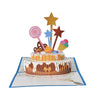 Blue Cake and Sprinkles Design 3D Pop Up Birthday Card