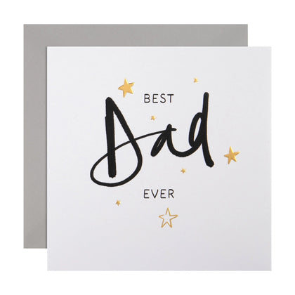 Typography Design Best Dad Birthday Card