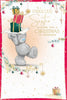 Bear With Stack Of Presents Above Head Fabulous Sister Christmas Card