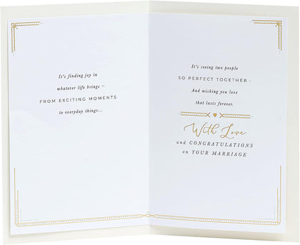 Poetic Design Wedding Congratulations Card