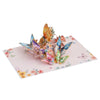 Fluttering Wishes Hot Stamped Purple Butterfly 3D Pop Up Greeting Card