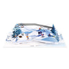 Frozen Fun Ski & Snowboard 3D Pop Up Greeting Card - Holiday Sport Christmas Birthday
