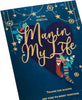 Gold Lettering Design For the Special Man in My Life Christmas Card