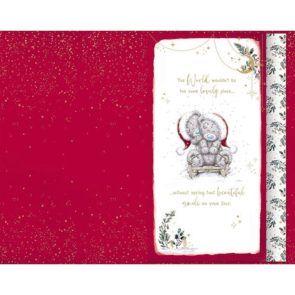 Bears Kissing An Amazing Girlfriend Luxury Handmade Christmas Card