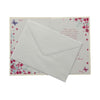 I Miss You Pink Floral Design Open Greeting Card
