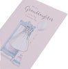 Beautiful Dress Design Granddaughter Communion Congratulations Card