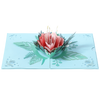 Blushing Peony Bloom 3D Pop Up Greeting Card