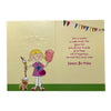 Age 5 Female Juvenile Funfair Scene Birthday Card