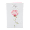 Pink Rose Design Wife Birthday Card Large