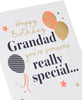 Balloons & Stars Design Grandad Birthday Card