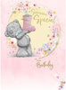 Bear Holding Welly Just To Say Open Blank Card