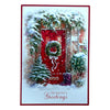 Snowy Red Door Pack of 20 in 4 Designs Season's Greetings Christmas Cards