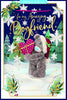 Bear Holding Red Heart An Amazing Boyfriend 3D Christmas Keepsake Card