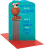 Bear on a Pedestal Design Husband Father's Day Card