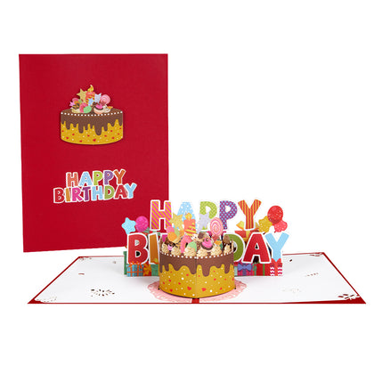 Sweet Celebration 3D Birthday Cake Pop Up Card