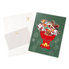 Santa & Holiday Icons Festive Pop Up Christmas Card