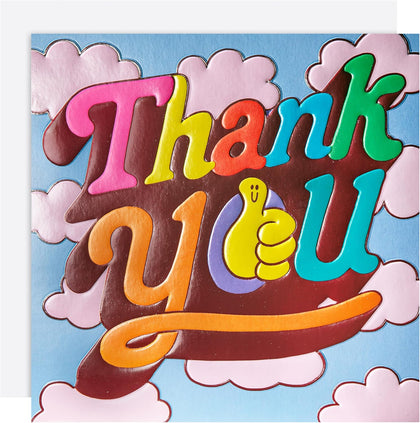 'Thumbs Up' Contemporary Thank You Card