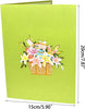 Colorful Lily Basket 3D Pop Up Easter Card