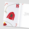 Vibrant Festive Design Godson Christmas Card
