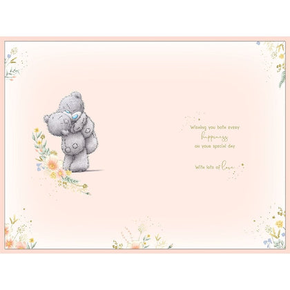 Bears Holding Flower Daughter and Son in law Anniversary Card