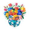 Tulip Harmony 3D Pop Up Vase Greeting Card