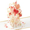 Flowers Hearts Balloons  3D & Pop Up Valentine's Card