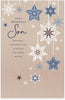 Hanging Stars Design Son Christmas Card