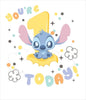Unique Stitch Design for Girls 1st Birthday Card