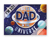 Best Dad in The Universe Rocket Blastoff Fun! Pop Up Father's Day Card