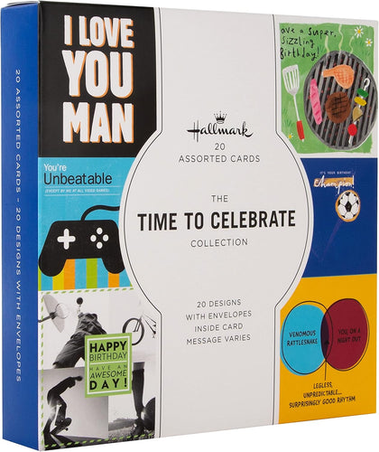 Epic Designs Multipack of 20 in 20 Designs Birthday Cards