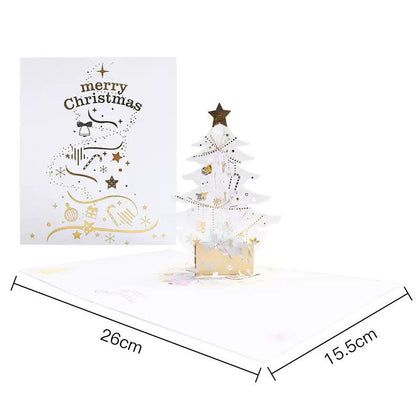 Season’s Sparkle Crystal Tree 3D Pop Up Christmas Card
