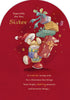 Festive Mouse Design with Presents Sister Christmas Card