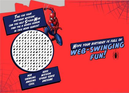 Spectacular Grandson Spiderman Birthday Card