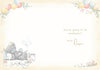 Bear With Garland 'Happy Baby Shower' Card