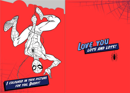 Daddy You're My Hero Spiderman Birthday Card