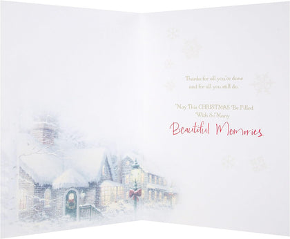 Mum and Dad Christmas Card 'Christmas Wishes