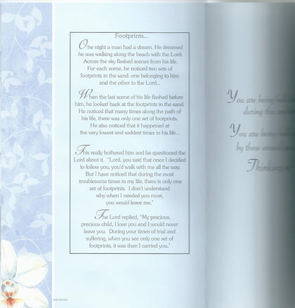 With Sincere White Flowers Desifn Sympathy Card