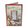For Grandson & Family Santa Rooftop Design Christmas Card with Keepsake Card