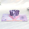 Orchids in Hand 3D Pop Up Greeting Card - Mother's Day Birthday Anniversary