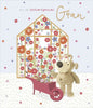 Boofle Floral Greenhouse Design Extra-Special Gran Birthday Card