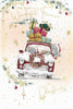 Bears In A Car Wonderful Fiancé Christmas Card