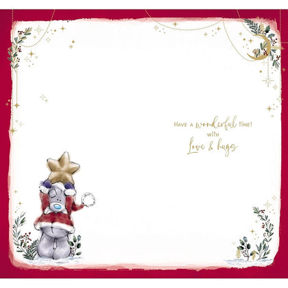 Bear And Bells For Amazing Friend Christmas Card