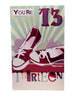 Pink Shoes Design 13th Birthday Girl Card