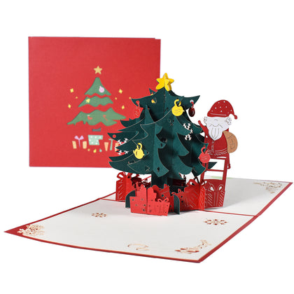 Santa’s Ornament Moment Festive 3D Pop Up Christmas Card